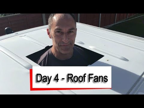 Mercedes Sprinter Camper Conversion Roof Fan Installation